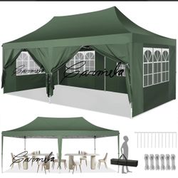 10x20 Pop up  Canopy with sidewalls Commercial  Tent UPF 50+ All Weather Waterproof Outdoor Wedding Party Tents Canopy Gazebo