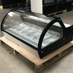 6 pan Counter top Gelato Freezer Display 220V RTD-122L-1