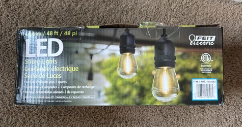 Feit Electric 48 ft LED String Lights - New in Box (Costco)