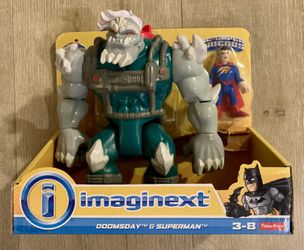Fisher-Price Imaginext DC Super Friends DOOMSDAY & SUPERMAN Figure MOC