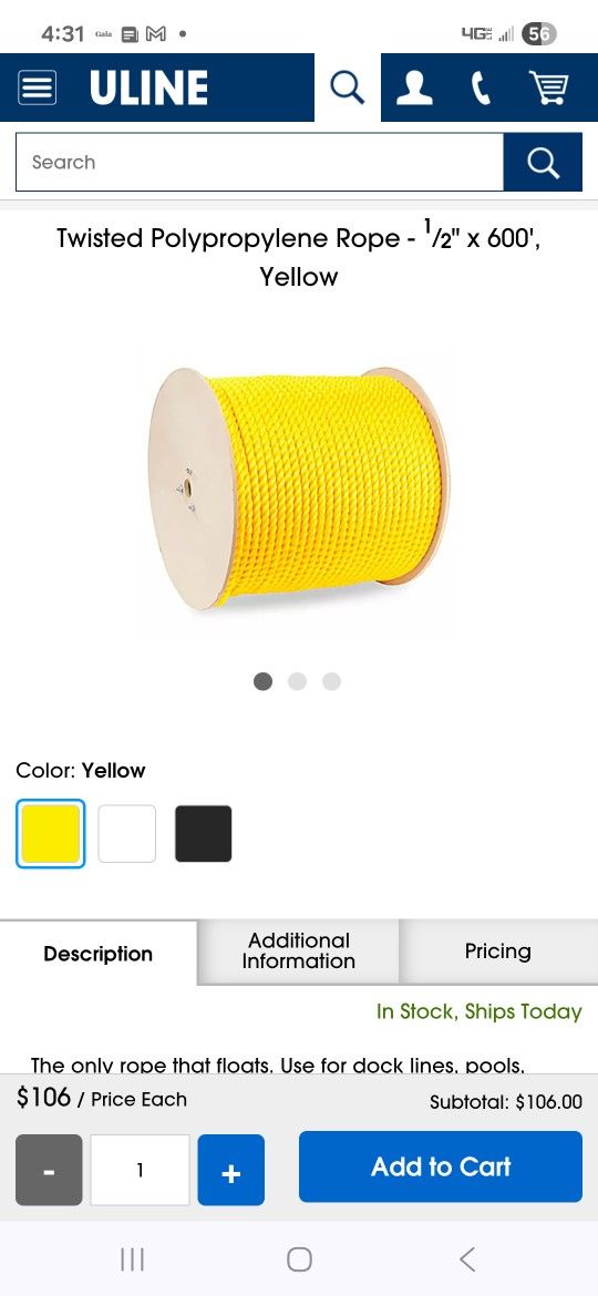 Sealed Spool Of Rope