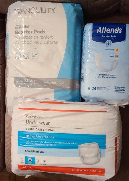 Adult Underwear & Booster pads
