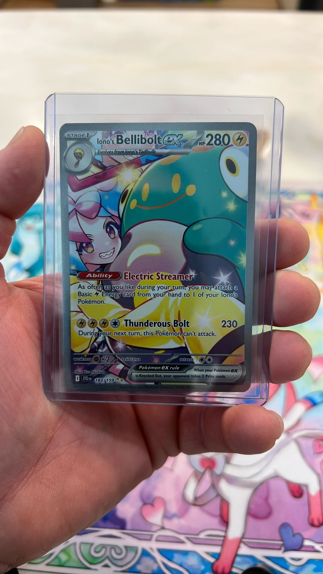 Pokémon Card - Iono’s Bellibolt ex  Illustration Rare 