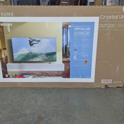 Samsung 50” Class DU7200 Series Crystal UHD 4K Smart Tizen TV (2024) - UN50DU7200FXZA