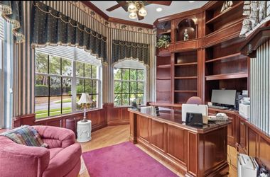 Built In Shelving Mahogany Wood