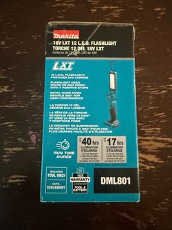 New Makita DML801 18V Flashlight (Tool Only)