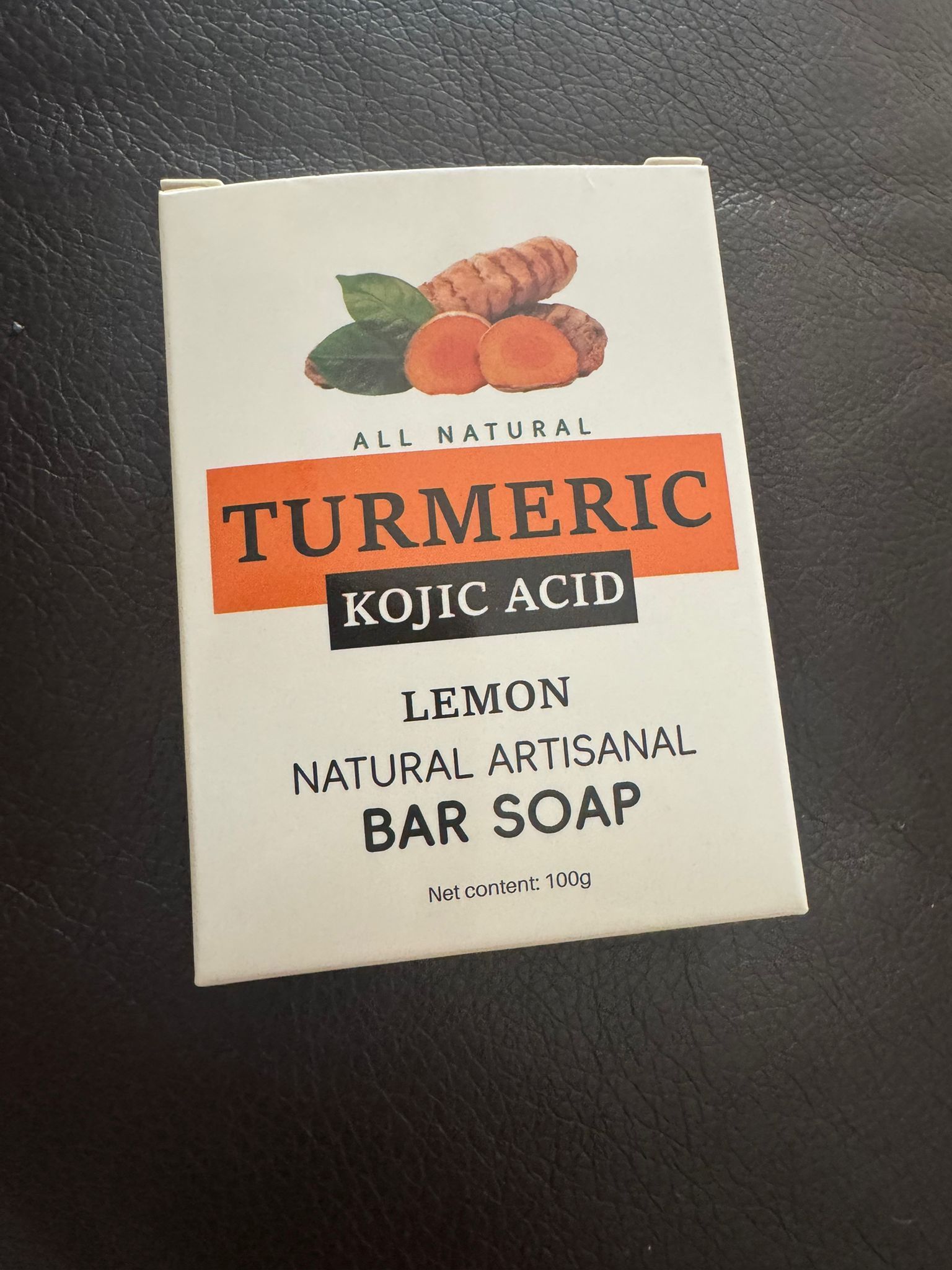 Jabón de curcuma y acido kojico