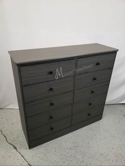 Gray Matte Bedroom Dresser