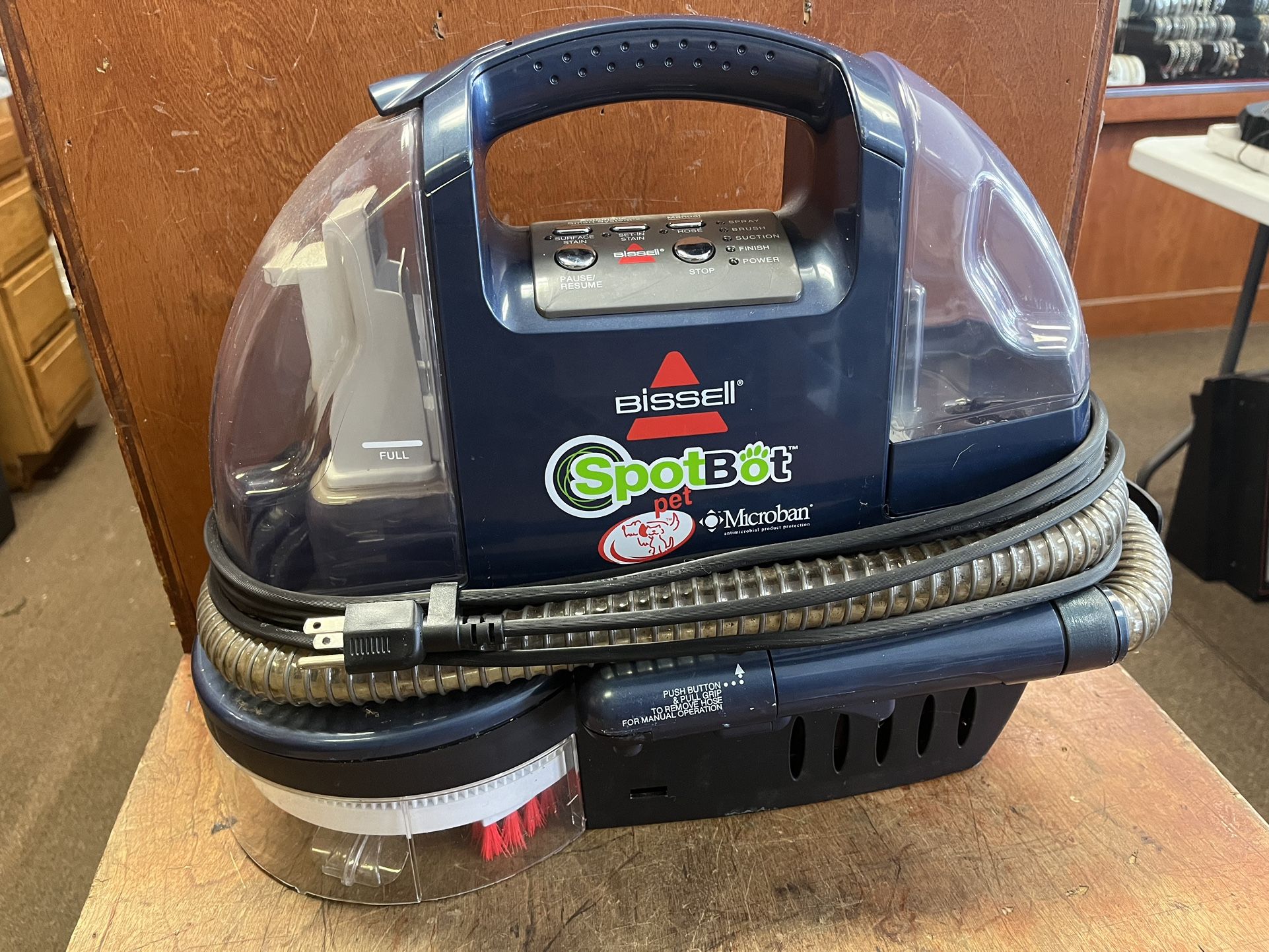 Bissell SpotBot Pet Microban 1200-6 Portable Auto Scrubber Stain Carpet Cleaner