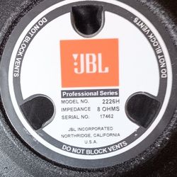 16.5 In.speakers Jbl  Selling As Pair