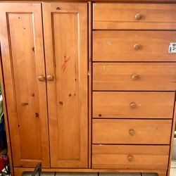 Wood Drawer Cabinet Brown