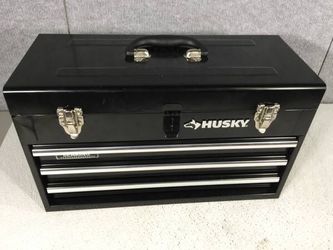 Husky 3 drawer portable tool box deals