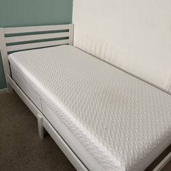 Twin Bed Frame and Mattress 200