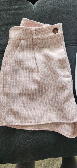 brand new 2 Pieces High Waist Shorts White and Pink Women's