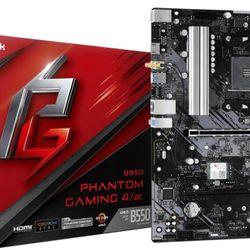 ASRock B550 Phantom Gaming 4 AC Supports 3rd Gen AMD AM4 Ryzen™ 
