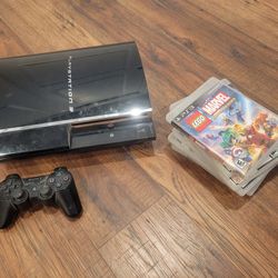 Ps3 For Sale With 1 Controller And 7 Games