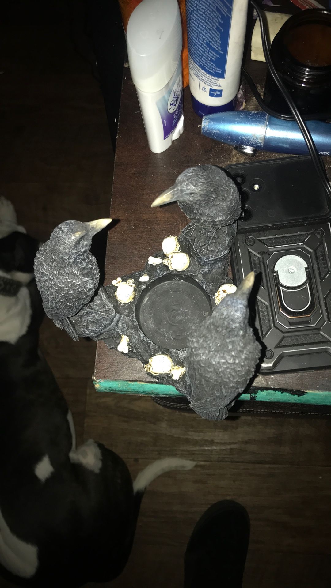 3 Raven Tea Light Holder