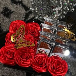 Ribbon Roses With Candy