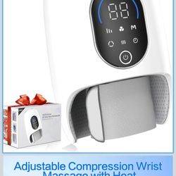 Hand Massager with Heat and Compression，Wrist Massager for Arthritis and Carpal Tunnel Relief,Gift for Women Men Parents 