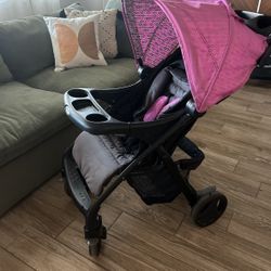 Pink Graco Stroller 