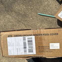 Pool cover for above ground pool!  New never opened
