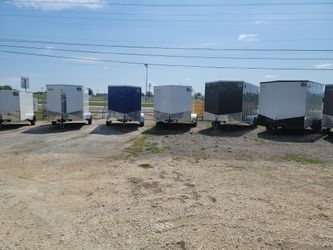 All Sizes Of Cargo Trailers On Sale Some With Slight Hail Damage Reduced