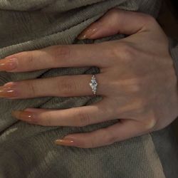 New S925 sterling silver Berlin love letter Mosan diamond ring women's high-end design niche light luxury Valentine's Day gift