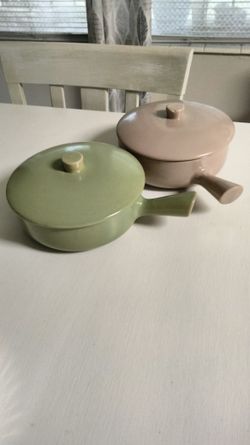 Vtg La Solana Pottery Casserole's