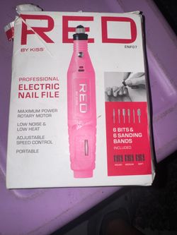 RED by KISS Professional Electric Nail File Drill Kit – New Open Box