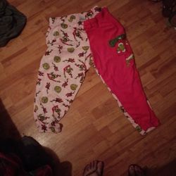 New W No Tag Grinch Pjs 