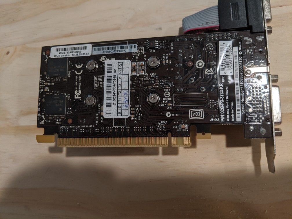 NVIDIA GT 730 graphics card.