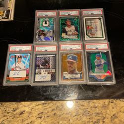Selling Lot Of Baseball Graded Cards All PSA 9 Or PSA 8 Majority Numbered And 1 Of 1! Luis Gil!