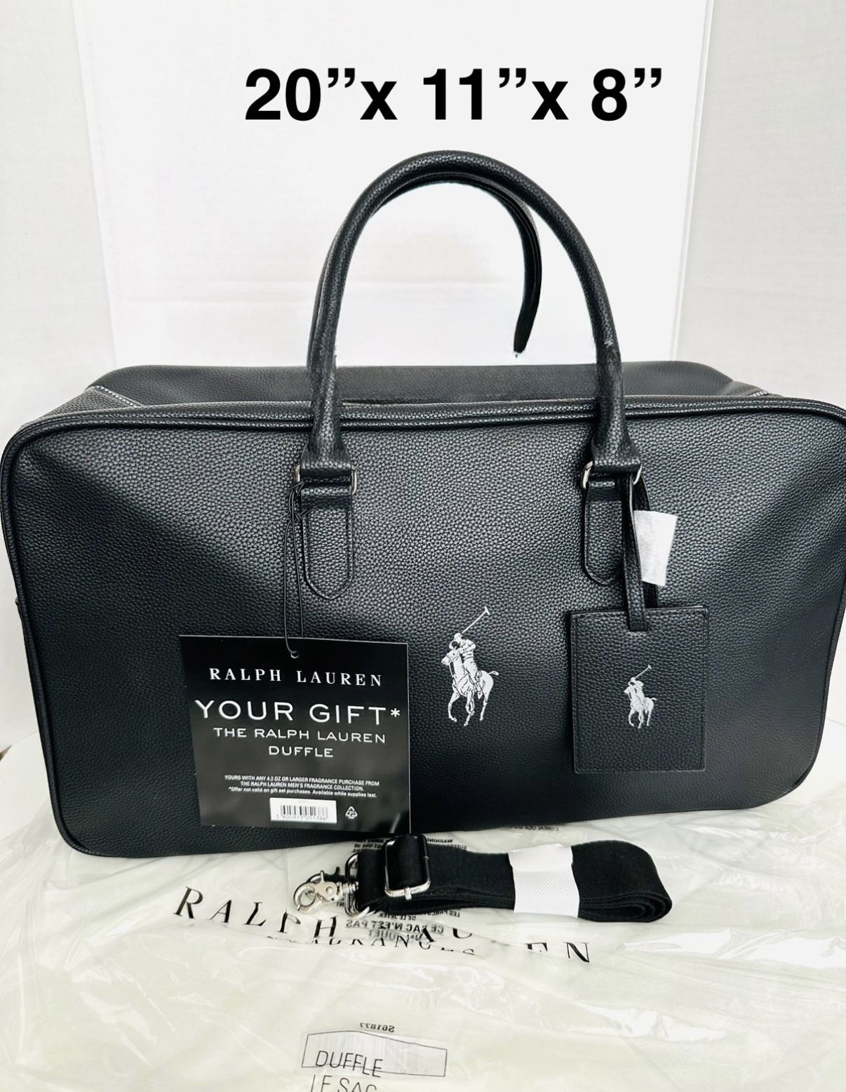 New Polo Duffle Bag With Travel Tag