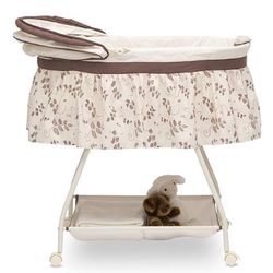 delta children deluxe bedside bassinet portable crib