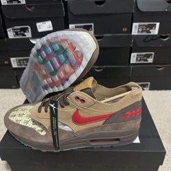 Nike Air Max 1 x CLOT Kiss Of Death CHA DD1870-200 Men's Size 9.5 Brand New 