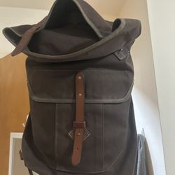 Tanner Goods Leather Burlap Bag