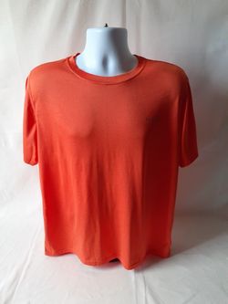 Reebok men's orange athletic short sleeve shirt size M