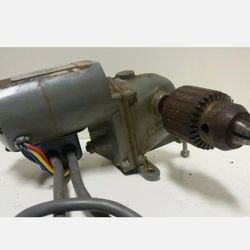 Von Weise Gear Motor/ Linemaster T-51-S Treadlite Pedal Foot Switch, Drill chuck