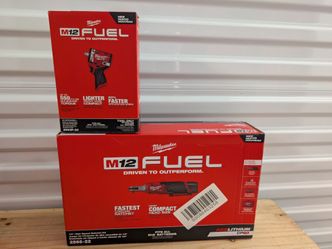 ​🔥 BRAND NEW MILWAUKEE M12 FUEL 1/2" STUBBY IMPACT & 1/4" RATCHET KIT 🧰 (FIRM)