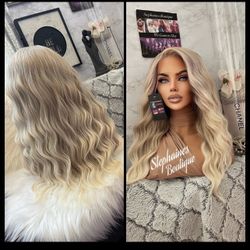 Human Hair Blended Lace Front Wig 