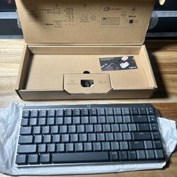 Logitech MX Mechanical Mini for Mac Wireless Illuminated Keyboard, Low-Profile Performance Switches, Tactile Quiet Keys, Backlit, Bluetooth, USB-C, Ap