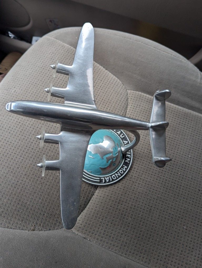 Vintage Promotional Airplane Globe