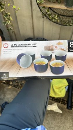 8oz 6 pc ramekin set new