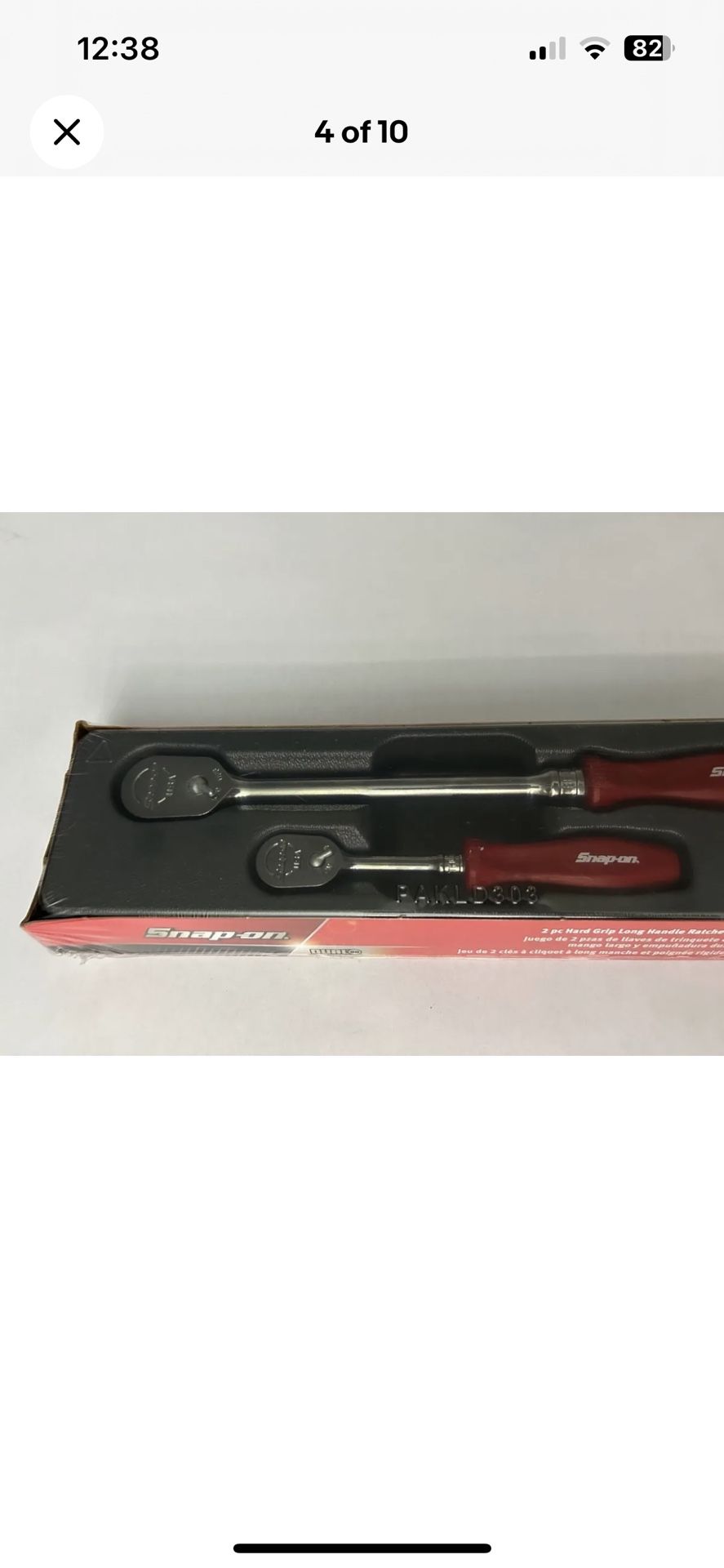 Snap-on Tools NEW 2pc 1/4" & 3/8"dr RED Fixed-Head Ratchet Set RAT2TFHLDR