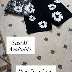 Black denim tears shorts