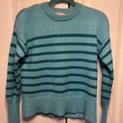 Philosophy Blue Striped Sweater