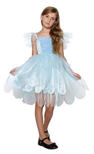 Girls Fairy Princess Dress Costumes with Wings Kids Tinkerbell Tutu Costumes