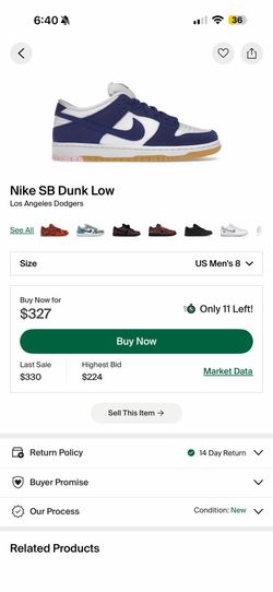 Men’s size 9 Nike sb dunks low pro PRM