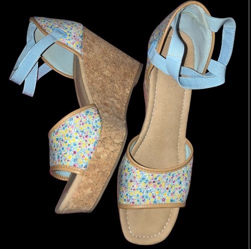 Y NOT? Charlie Multi Ditzy Platform Wedges