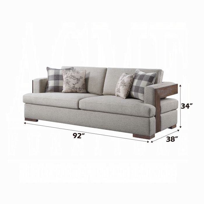 Sofa W/4 Pillows